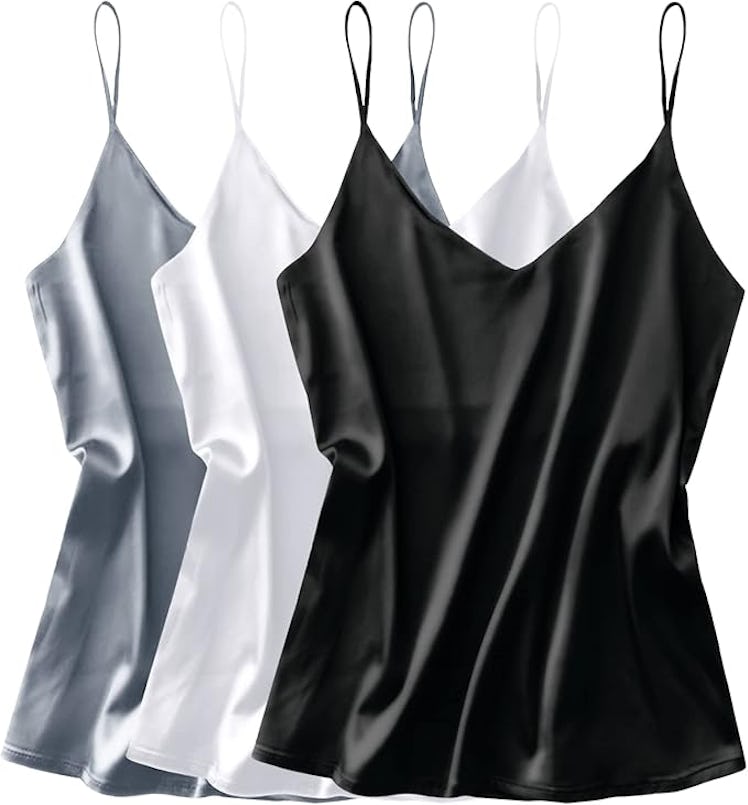 Ekouaer Satin Camis (3-Pack)