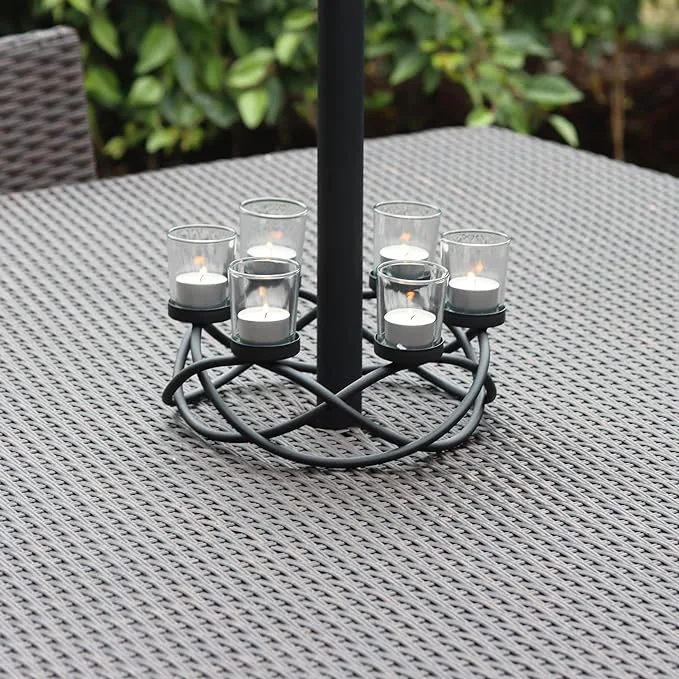 Seraphic Iron Round Table Decor Centerpiece