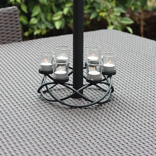Seraphic Iron Round Table Decor Centerpiece