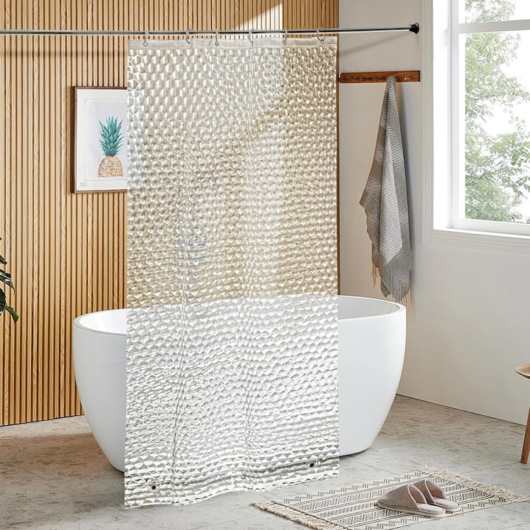 NTBAY EVA Clear Water Cube Shower Curtain