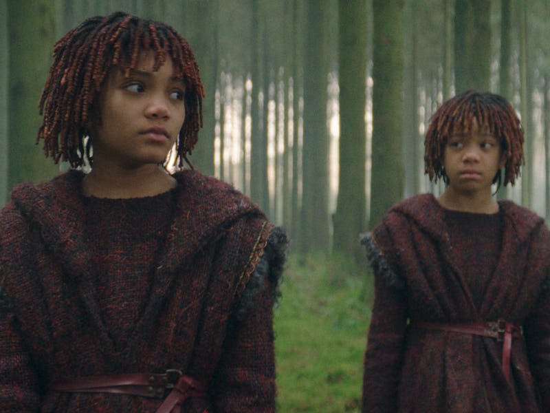 Leah and Lauren Brady as Young Mae and Osha Aniseya in The Acolyte