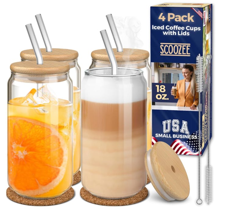 Scoozee Iced Coffee Cup Set (4 Pieces)