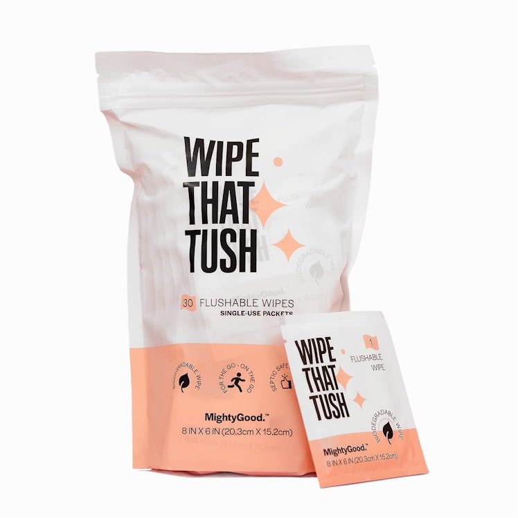 MightyGood Wipe That Tush On-The-Go Flushable Wet Wipes (30 Count)