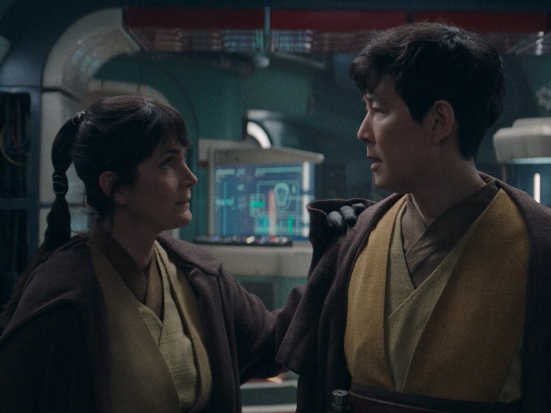 Carrie-Anne Moss and Lee Jung-jae in 'The Acolyte' Episode 7