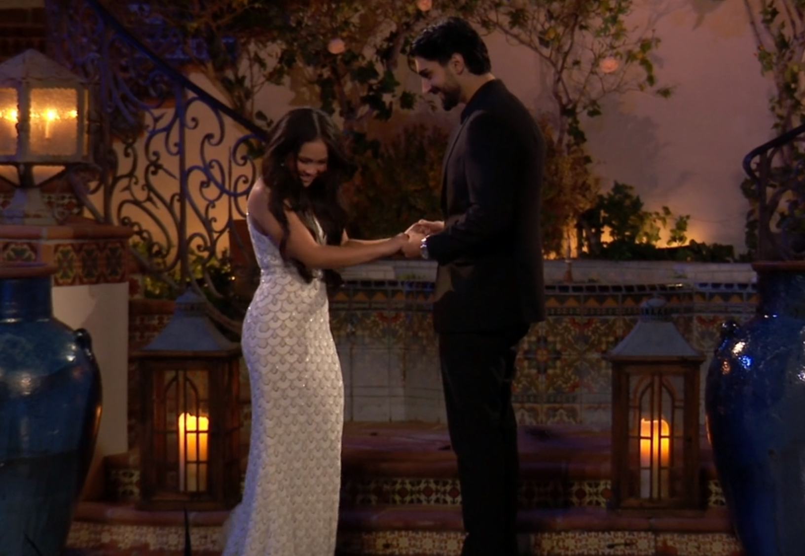 Jenn, Sam, and a rat on The Bachelorette. Screenshot via Hulu