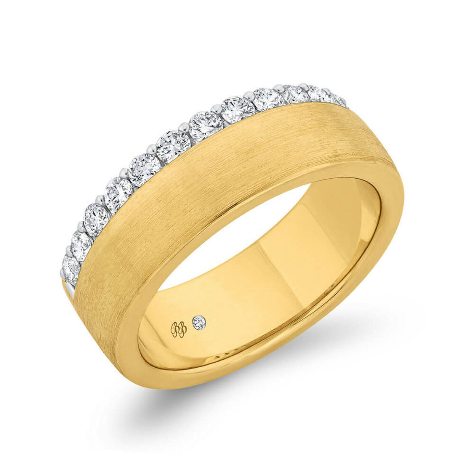 Bella Ponte Diamond Band, 14K Two Tone Gold