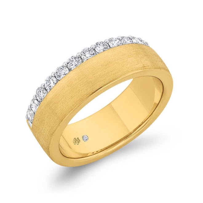 Bella Ponte Diamond Band, 14K Two Tone Gold
