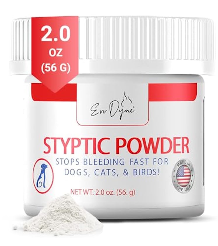 Evo Dyne Styptic Powder for Dogs, Cats, and Birds