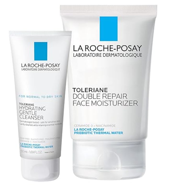 La Roche-Posay Toleriane Cleanser & Double Repair Face Moisturizer Set