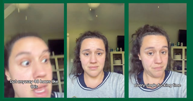 TikTok user @sfmcguire shares the difficulties of having a baby.