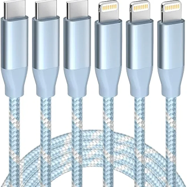 USB C to Lightning Cable 3 Pack