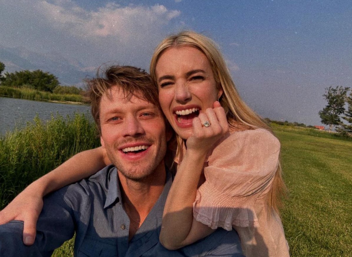 Emma Roberts and her boyfriend, Cody John, got engaged.