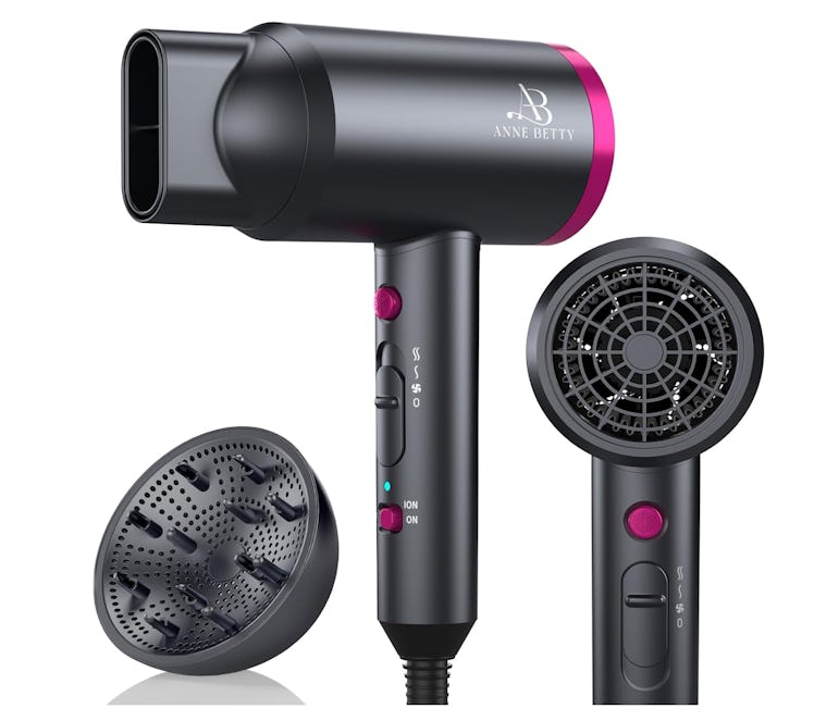 ANNE BETTY 1800 Watt Ionic Blow Dryer with Diffuser