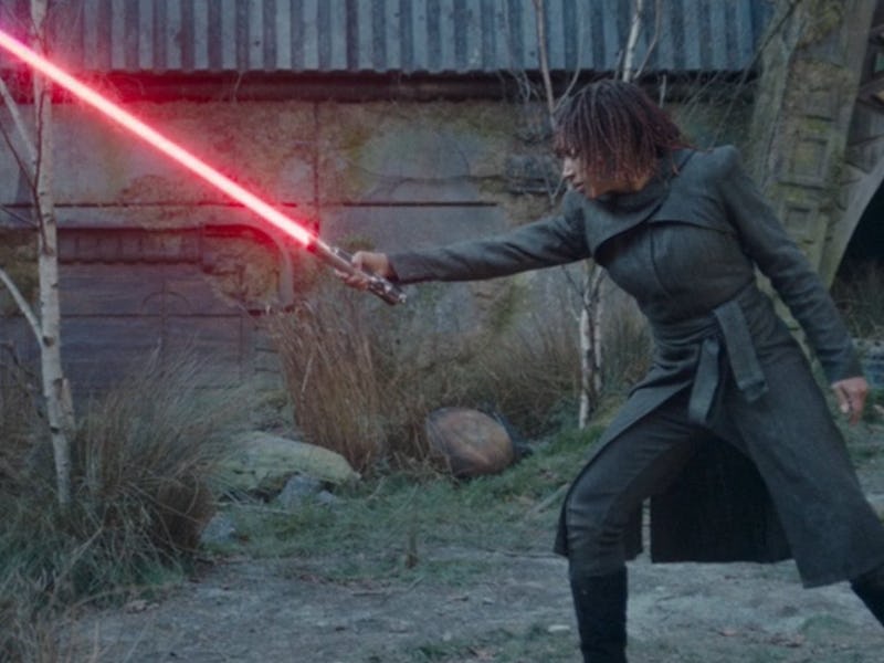 Osha with her new red lightsaber in 'The Acolyte.'