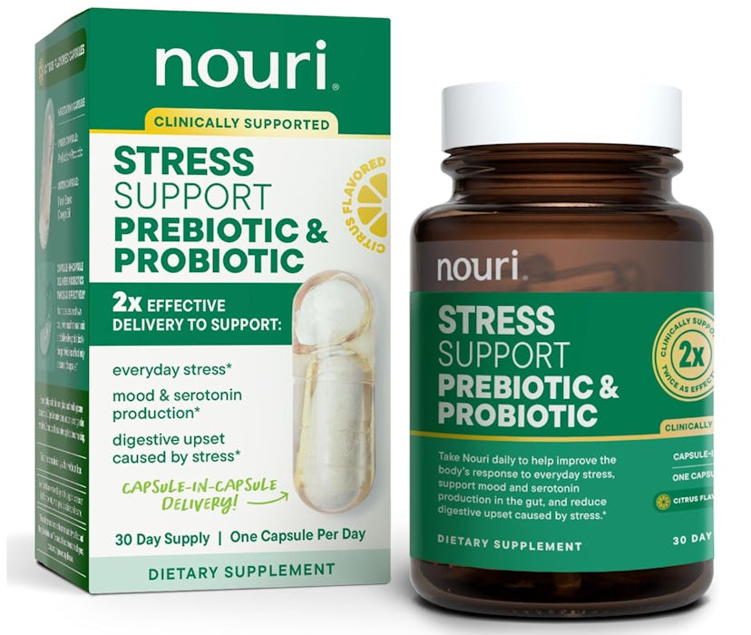 Nouri Stress Support Daily Prebiotic & Probiotic Capsules (30 Count)