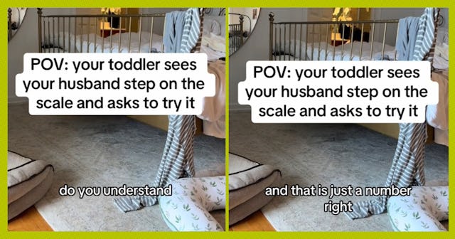 One dad on TikTok gave his young daughter a serious talk about a person’s weight and the number on t...