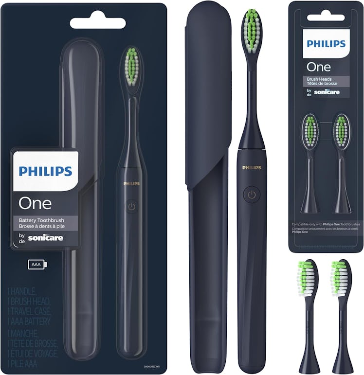 Philips One by Sonicare Battery Toothbrush With Brush Head Bundle