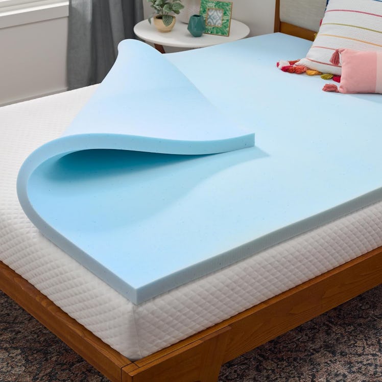 LINENSPA Memory Foam Mattress Topper, Gel Infused