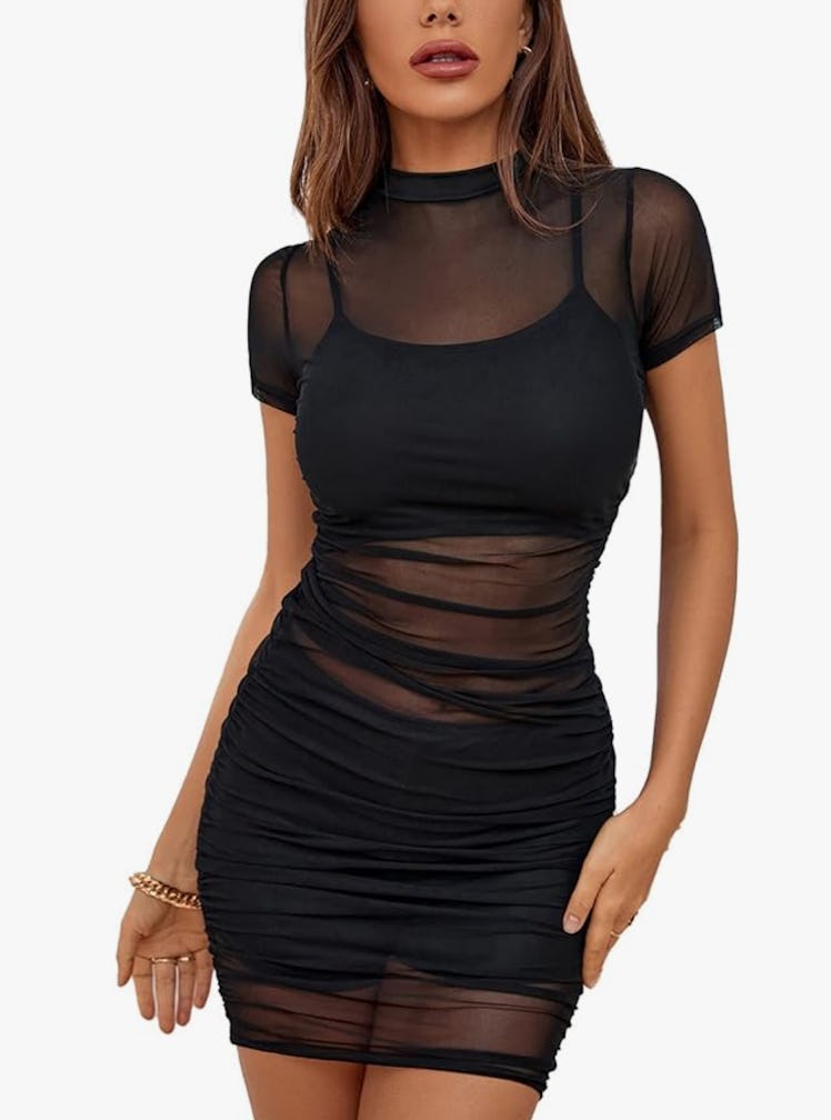 Rooscier Mesh Dress Set (3-Pieces)