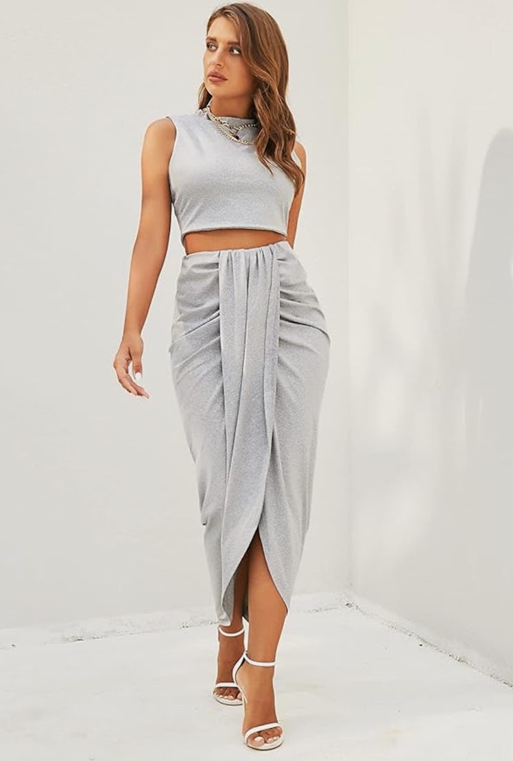 ZAFUL Sleeveless Top And Skirt Set (2-Pieces)