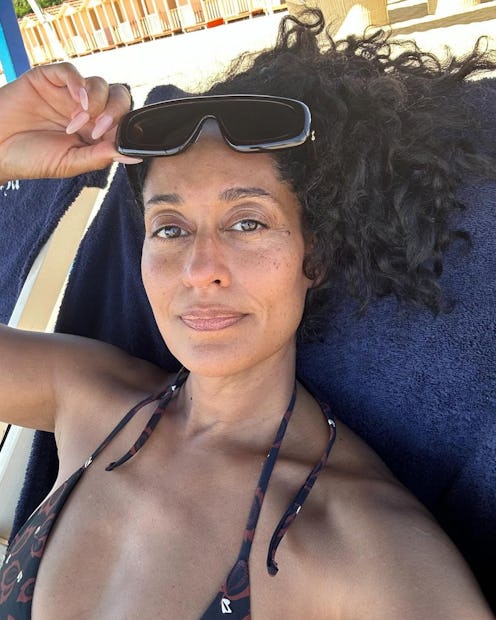 Tracee Ellis Ross pink nails