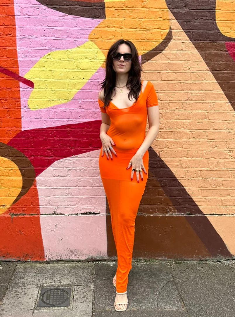 khy orange dress Khy Dress dupe from Pretty Little Thing