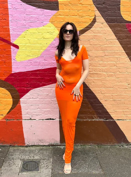 khy orange dress Khy Dress dupe from Pretty Little Thing