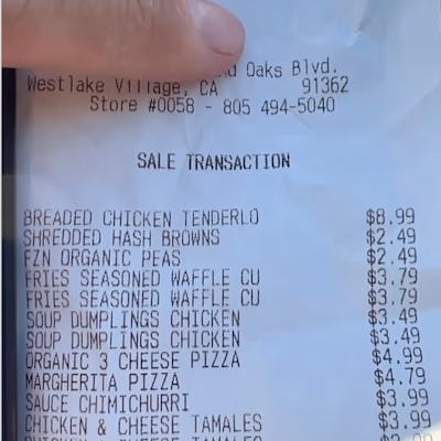 A Dad's Viral Trader Joe's Grocery Receipt Highlights The Hard Reality For Big Families