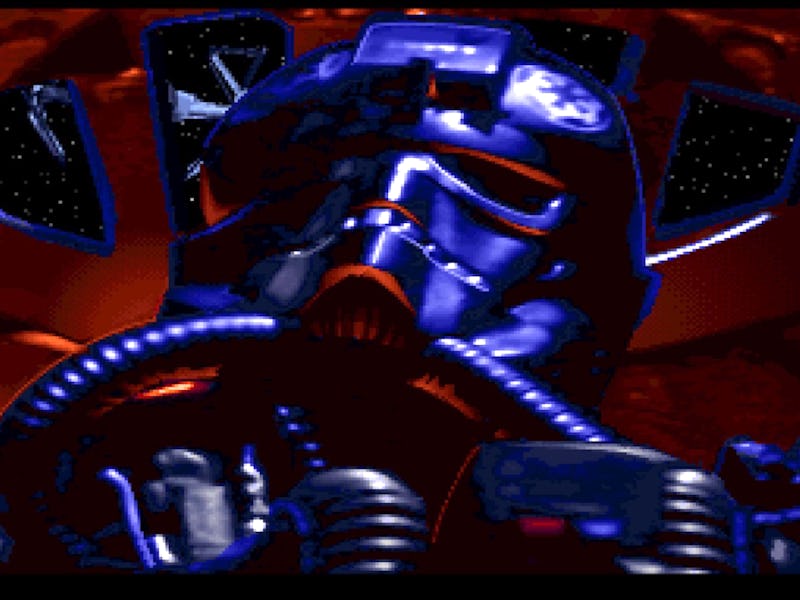 A TIE FIGHTER pilot in 1994.