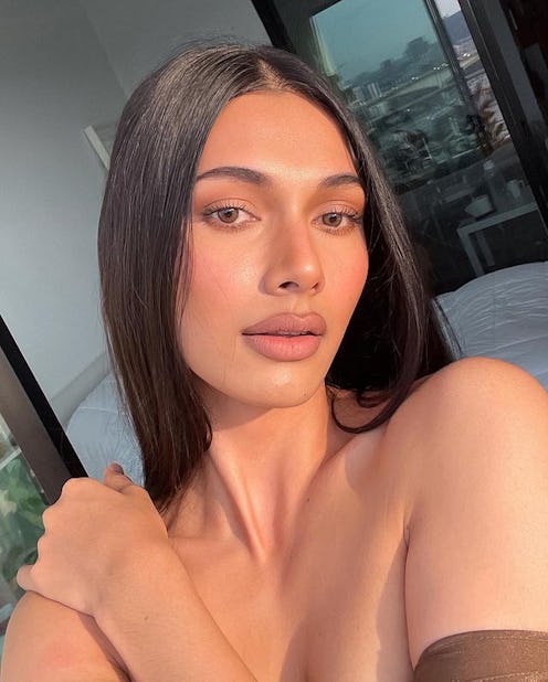 Model in golden hour