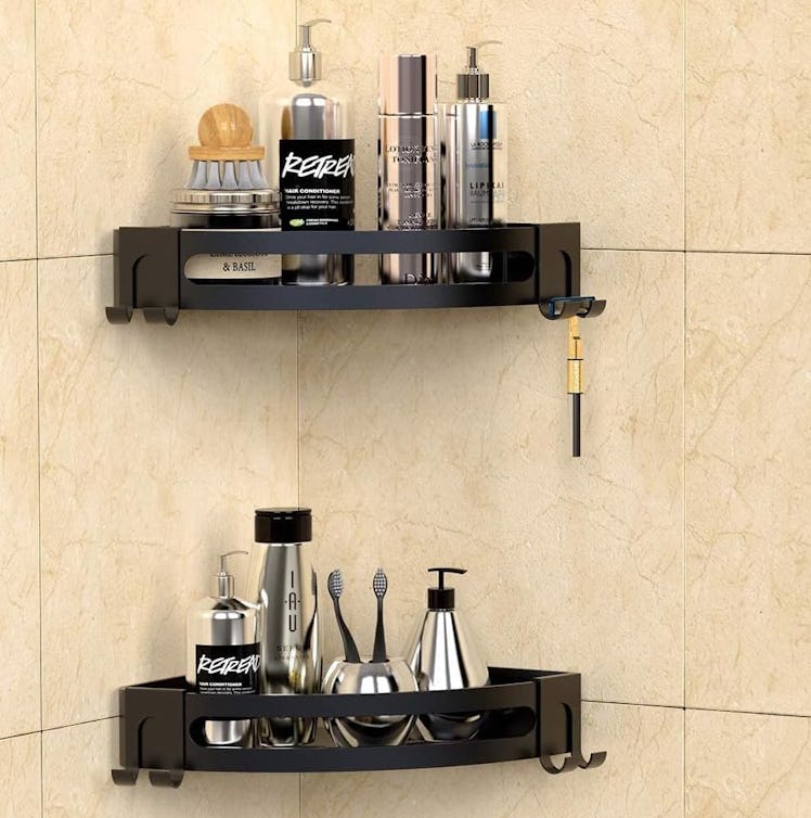 GeekDigg Adhesive Corner Shower Caddy (2-Pack)