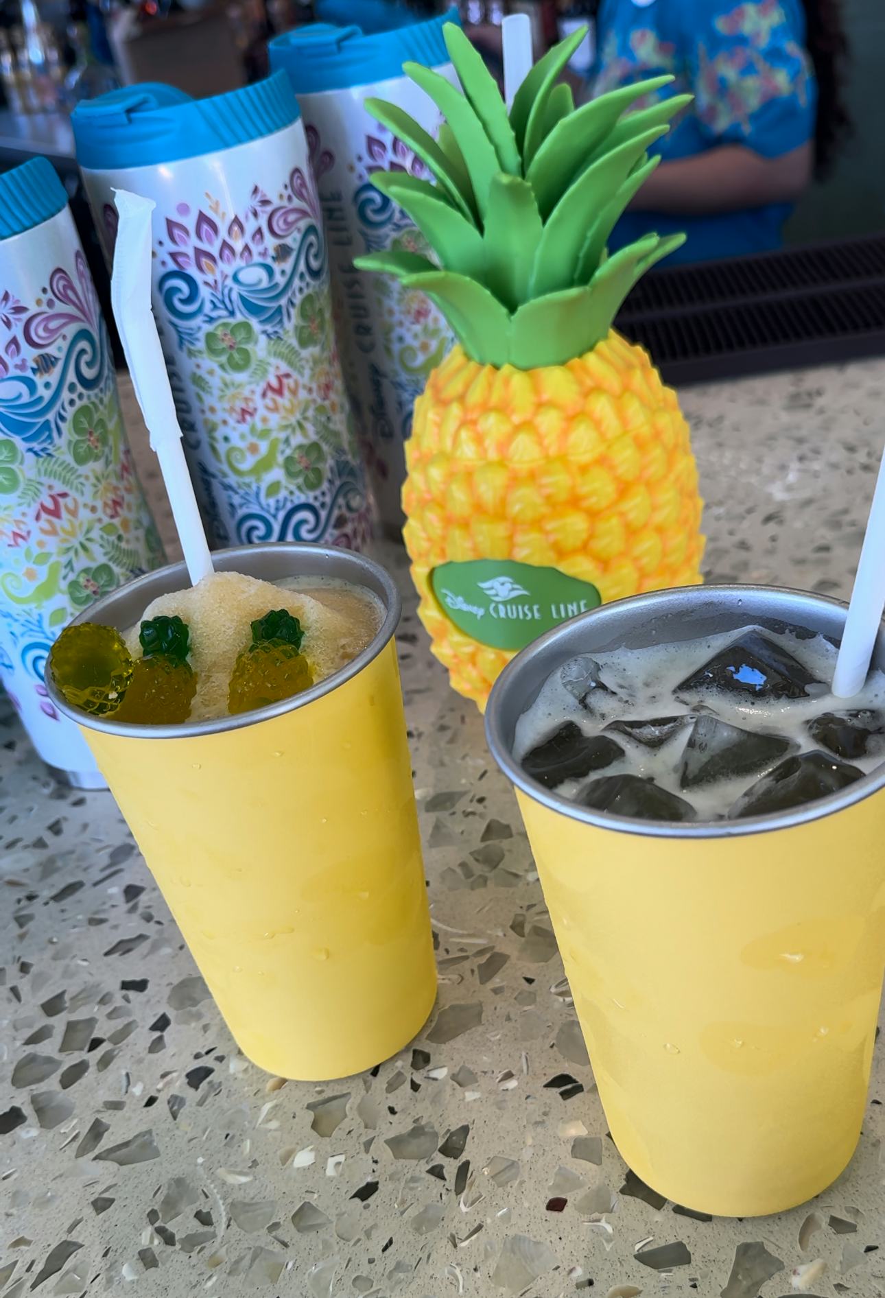 The Eleuthera Euphoria and Smash cocktails available on Lookout Cay at Lighthouse Point