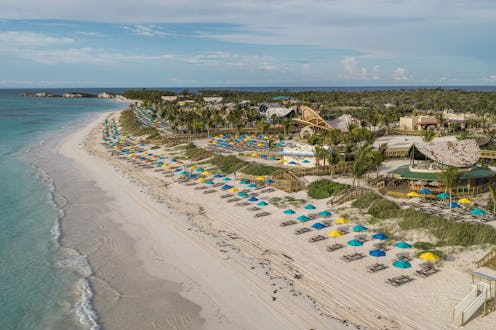 A view of Disney Cruise Line's Lookout Cay from above