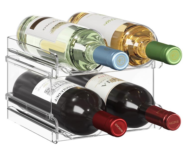 Lifewit Plastic Stackable Wine Rack 