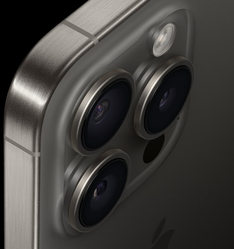 iPhone 15 Pro's camera housing