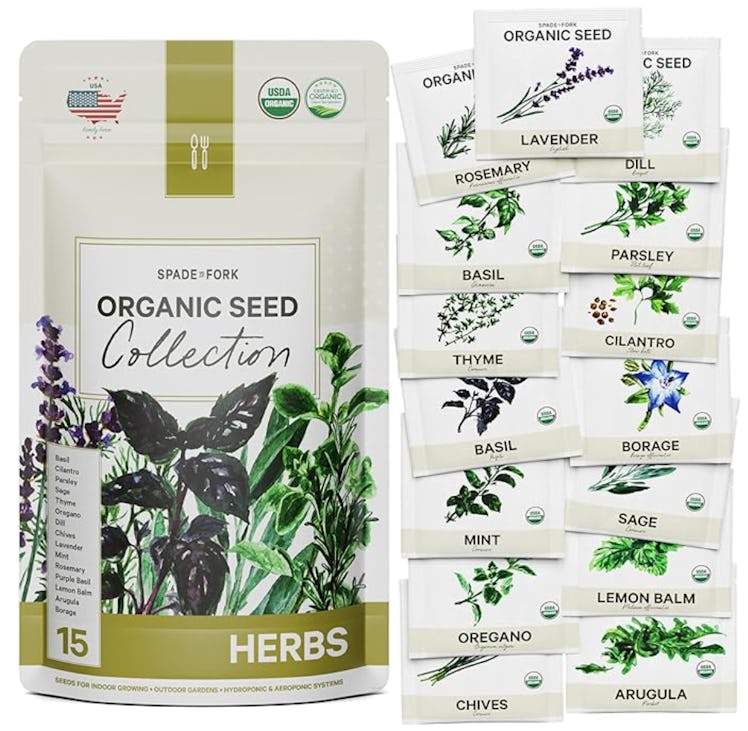 Spade To Fork Organic Herb Seeds  (15-Pack)