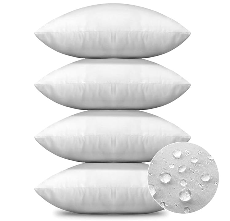 OTOSTAR Waterproof Outdoor Throw Pillow Inserts  (4-Pack)