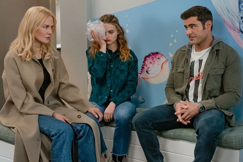 Zac Efron shared a BTS video with his 'A Family Affair' costars Nicole Kidman and Joey King.