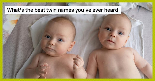 In the /NameNerds subreddit, one Reddit user was curious about what kinds of twin name pairings peop...