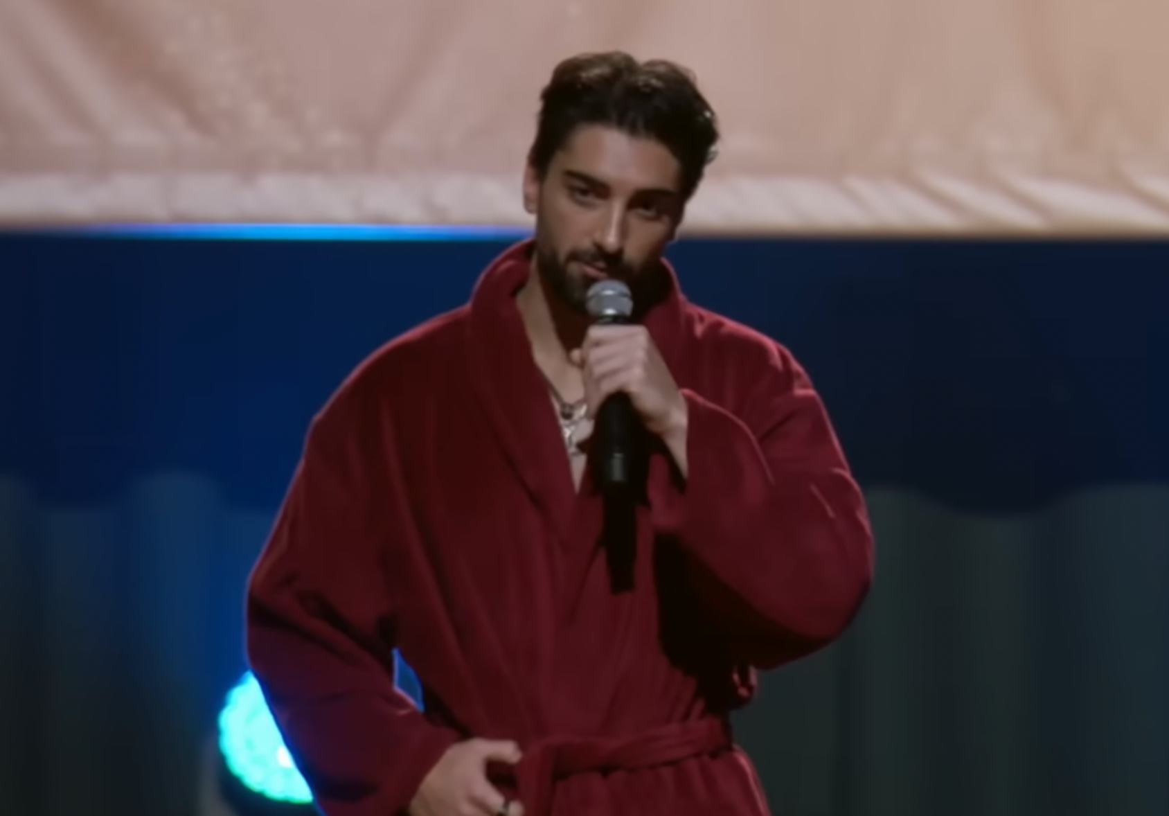 Sam N. on The Bachelorette Week 3. Screenshot via Bachelor Nation YouTube