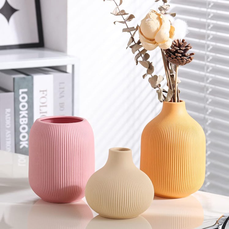 TanQoVone Ceramic Vases (3-Pack)