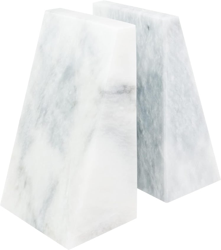 Premium Polished Stone Marble Bookends