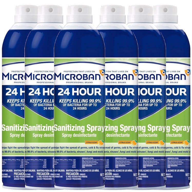 MICROBAN 24 Hour Sanitizing Spray (6-Pack)