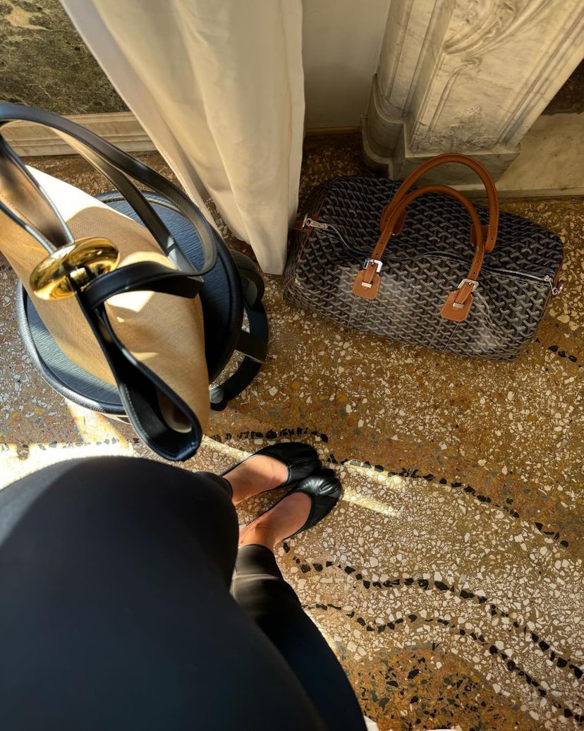 Kylie Jenner wears Margiela Tabis in Venice.