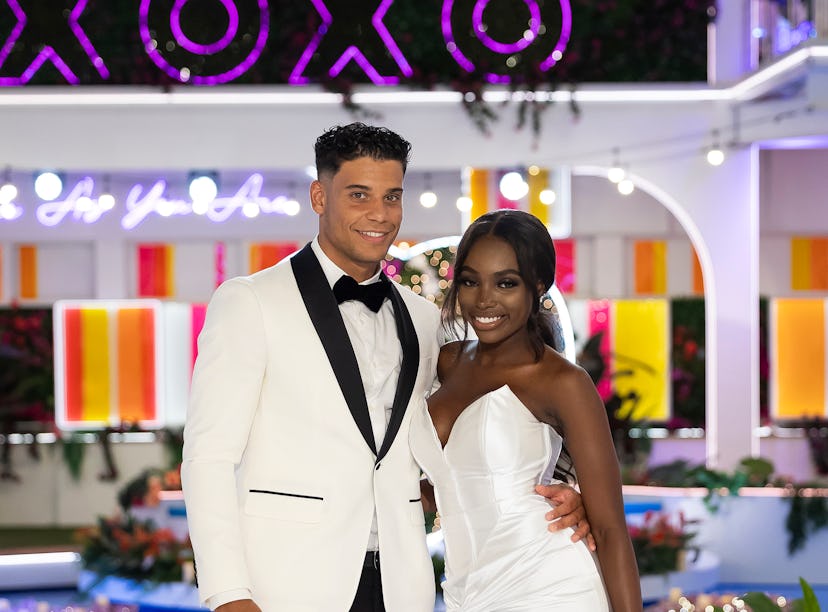 Kenny and JaNa on the Season 6 finale of 'Love Island USA'.