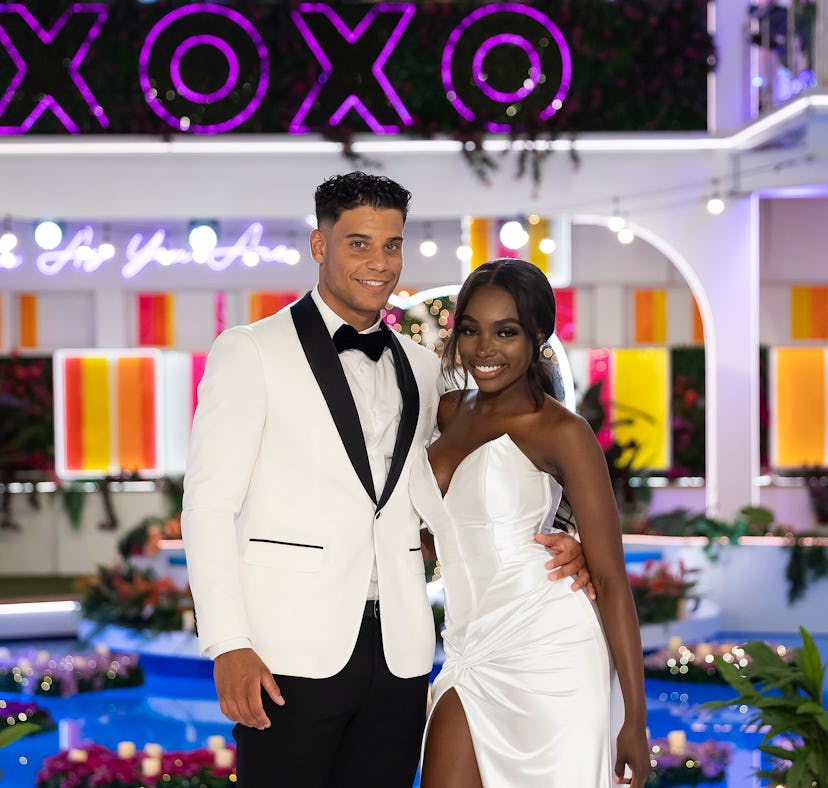 Kenny and JaNa on the Season 6 finale of 'Love Island USA'.