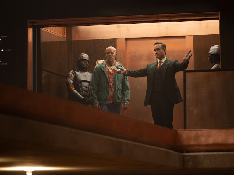 Ryan Reynolds and Matthew Macfadyen in Deadpool & Wolverine