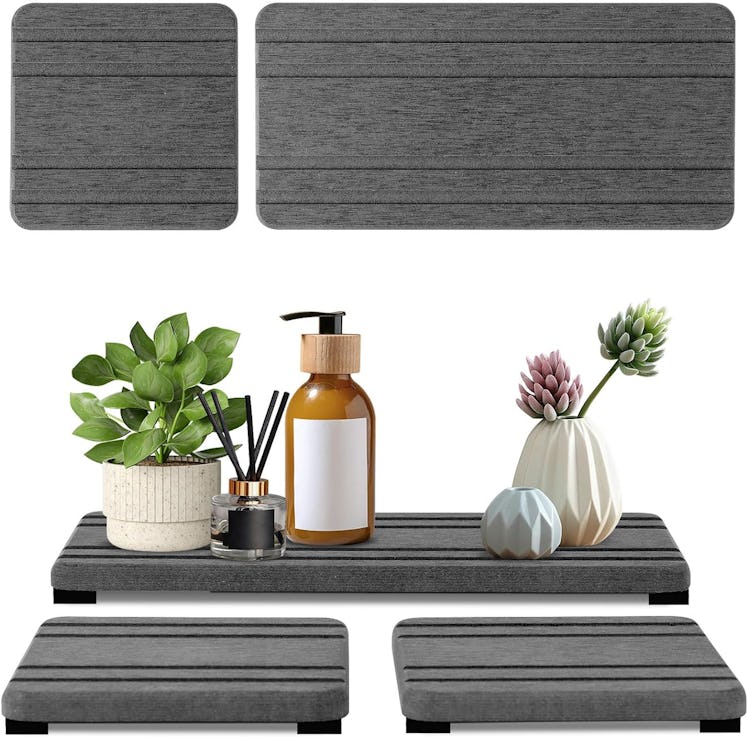 Lyxel Diatomite Stone Sink Trays (3-Pack)