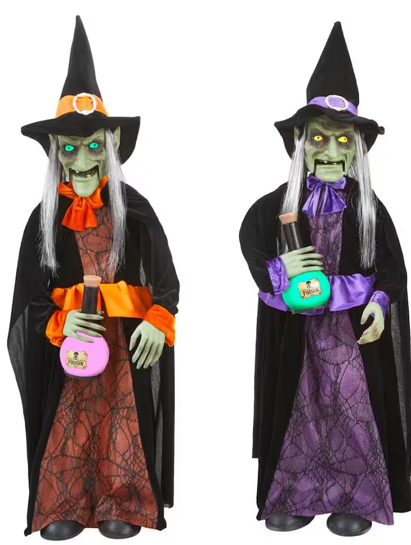 3-Foot Animated LED Potion Witch 2-Pack