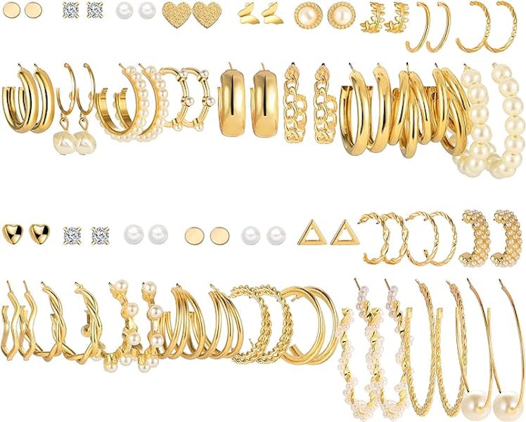 FAXHION Earrings Set (36 Pairs)